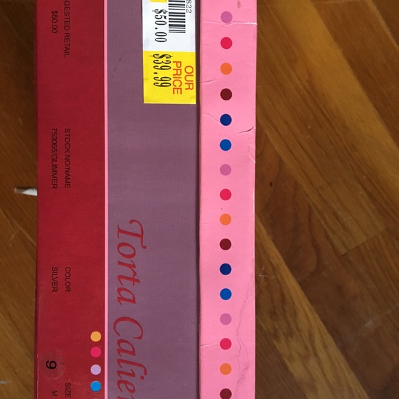 Silver Special Occasion Size 9 Slingbacks - Picture 3 of 3